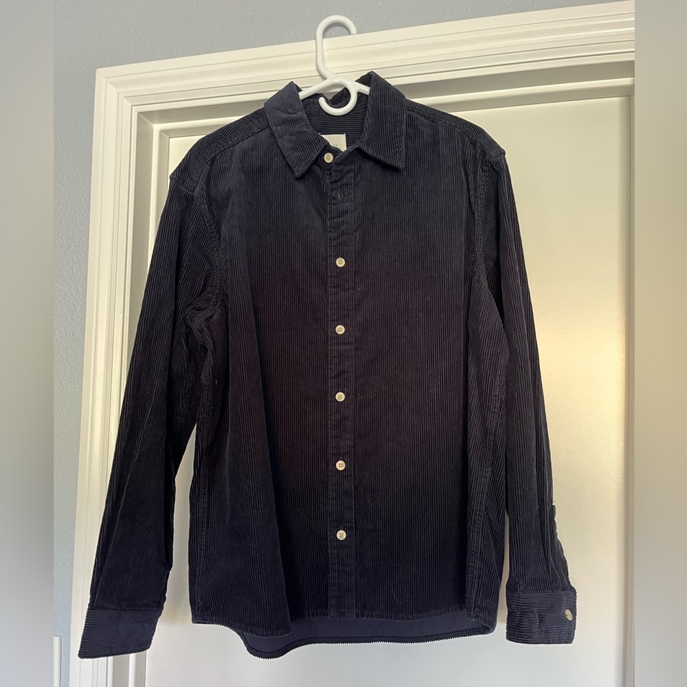 H&M long sleeve corduroy shirt